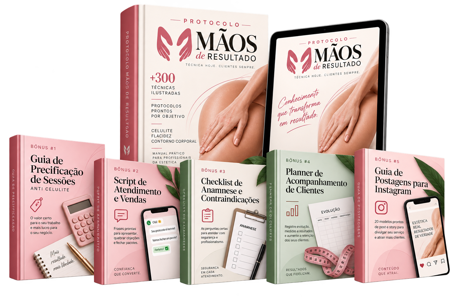 Oferta completa Protocolo Mãos de Resultado — manual, versão em tablet e os 5 bônus